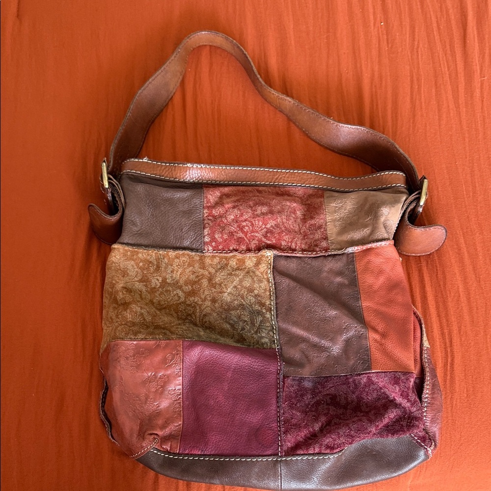 Fossil Multicolor Patchwork Leather Shoulder Bag - image 6